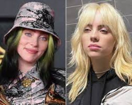 Billie's previous and current look